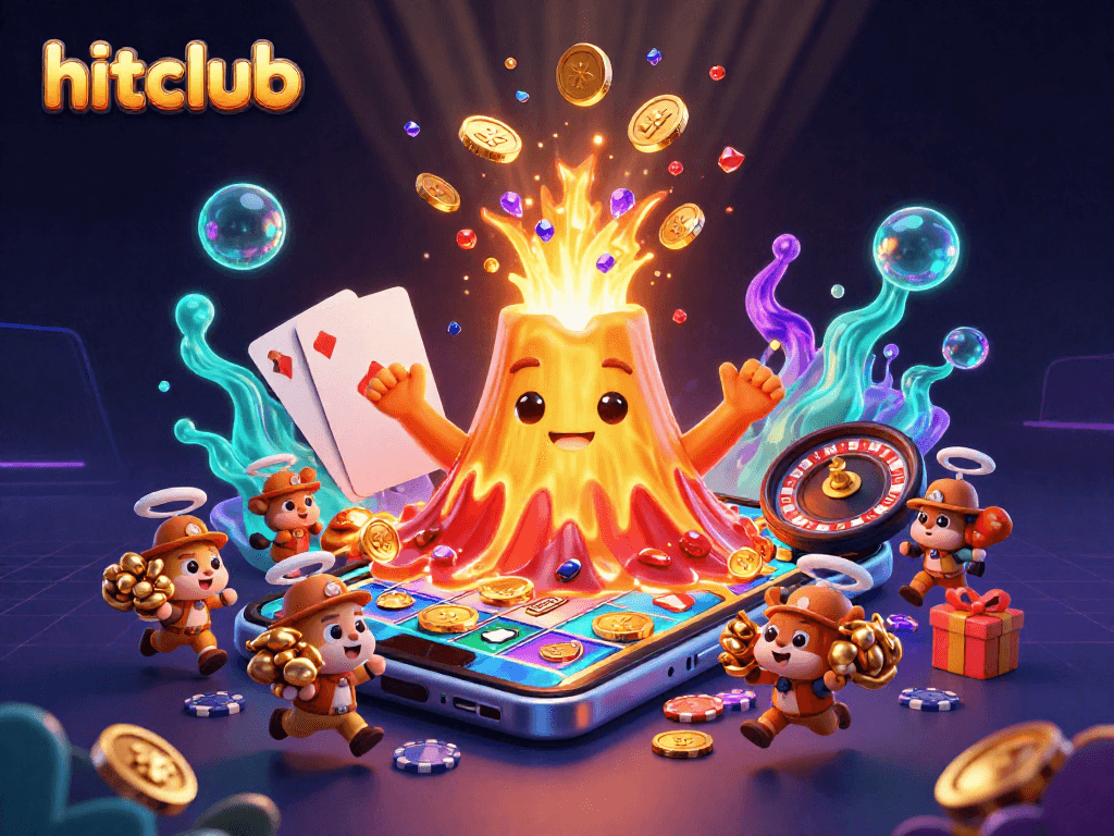 Engage with hitclub's thrilling casino experience featuring exciting slot games and vibrant characters.